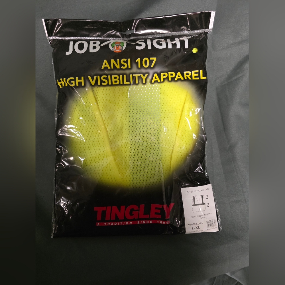 Tingley High Visibility Yellow Vest